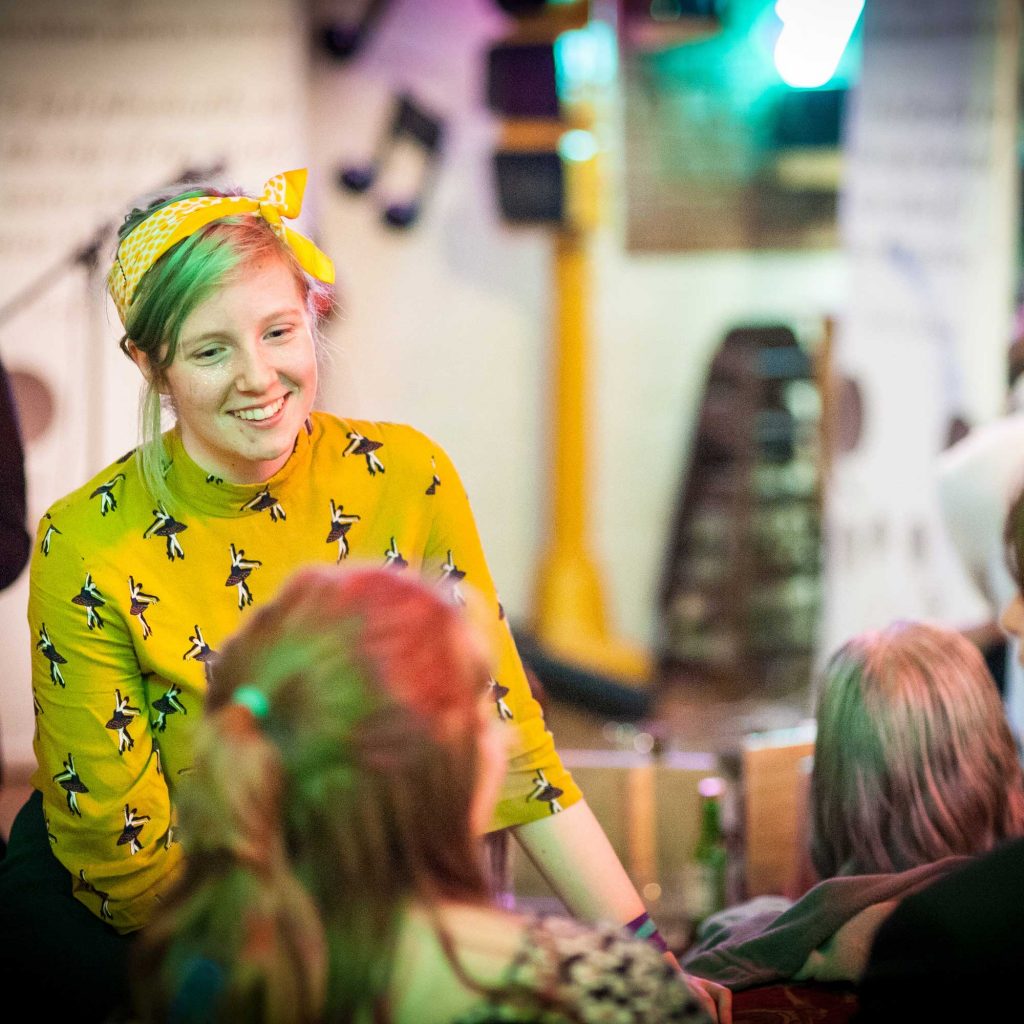 Student at the Cheltenham Poetry Festival