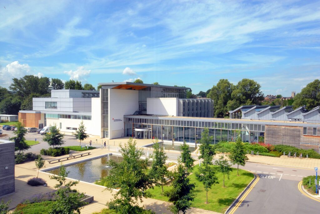 External photo of University of Gloucestershire's Oxstalls Campus