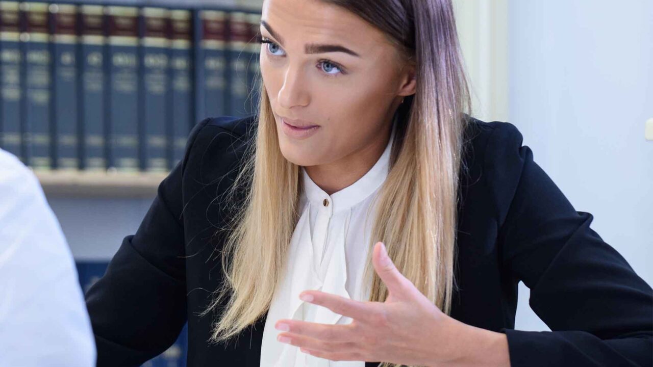 Law student on placement