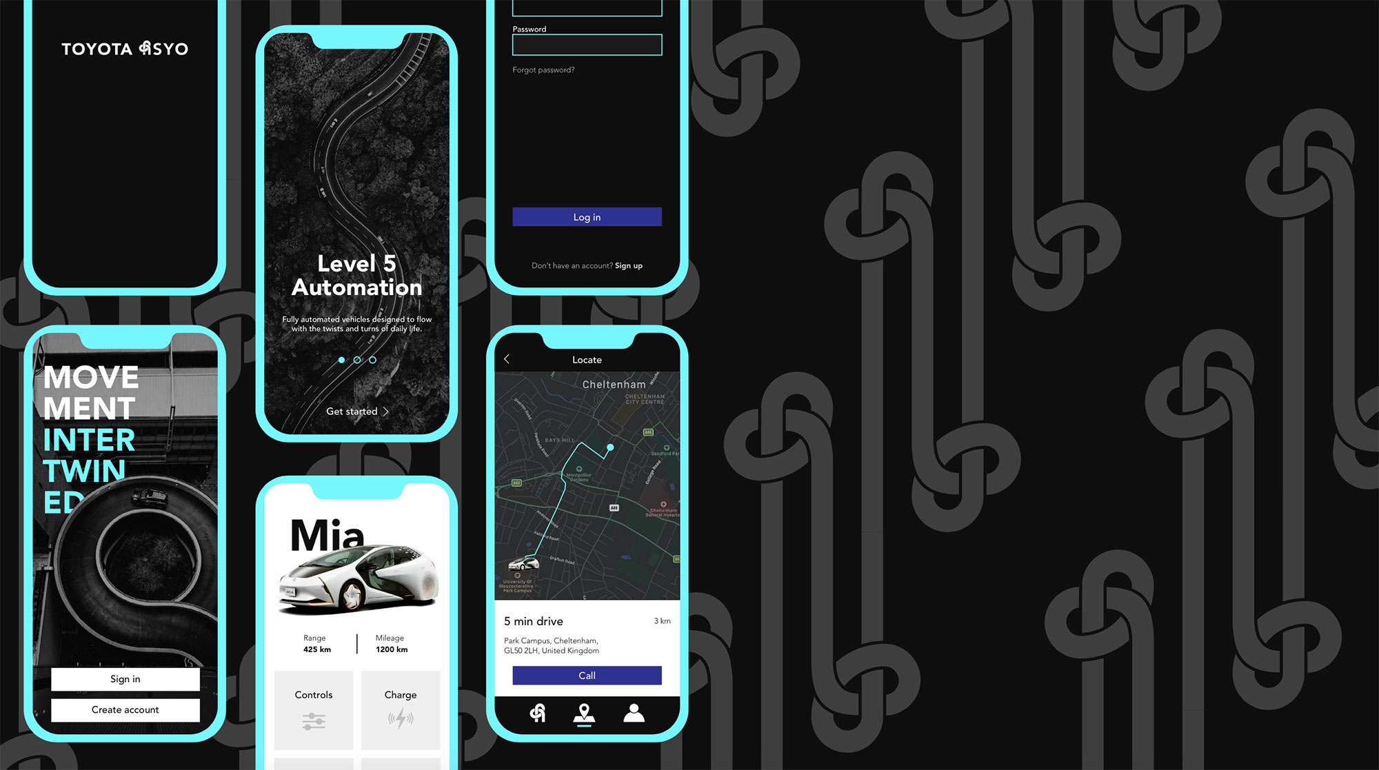 Toyota graphic design project by student Abi Sargant