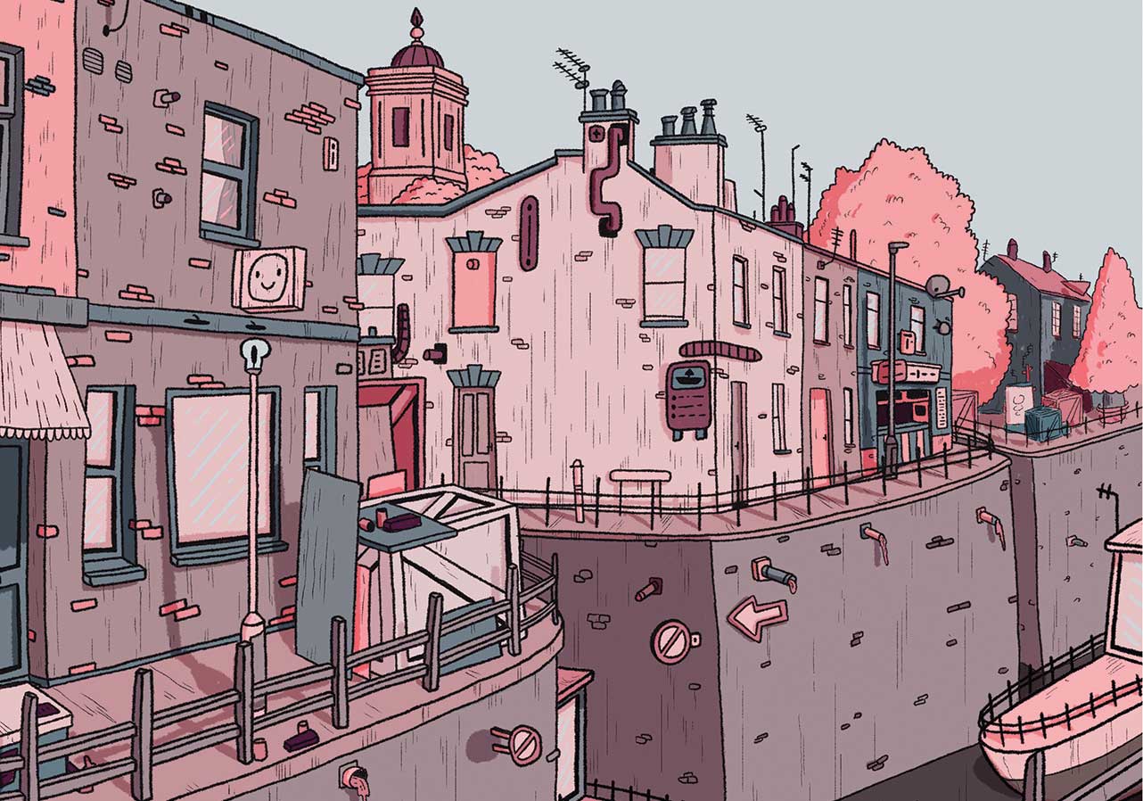 Still from game design by Illustration alum Reece Ogden.