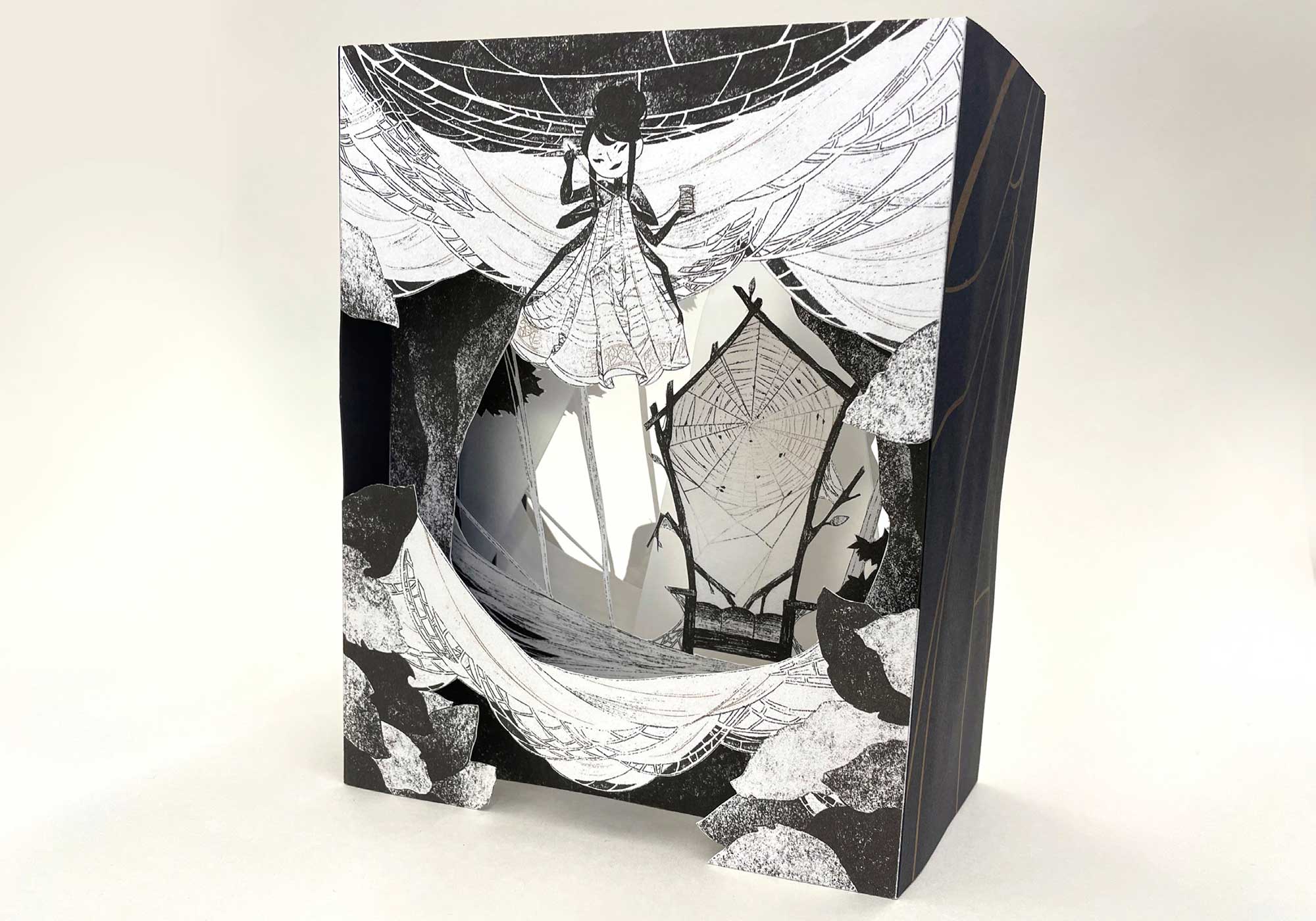 Luciana's riso-printed tunnel book.