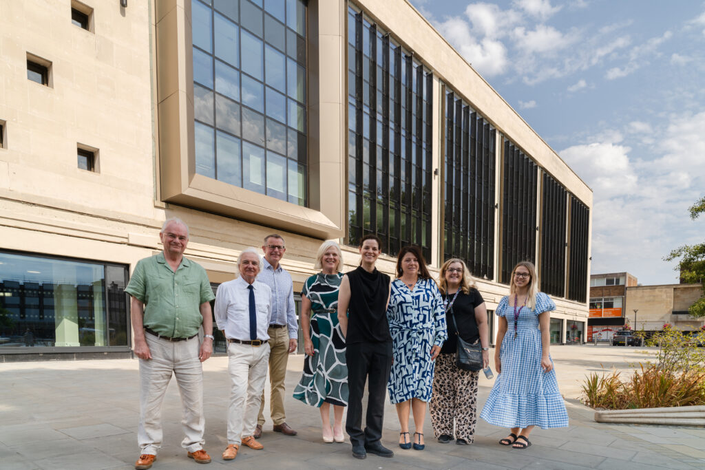 Image showing 8 people in front of City Campus.