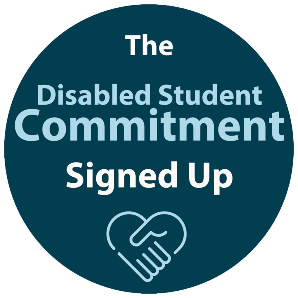 The Disabled Student Commitment signed up logo