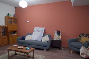 One of the living spaces at FutureSIM to be used during simulated learning.