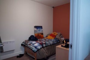 One of the bedroom spaces at FutureSIM to be used during simulated learning.