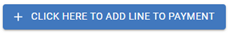 Screenshot of the blue 'click here to add line to payment' button on Bill Pay screen