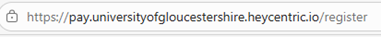 Screenshot of Bill Pay register url