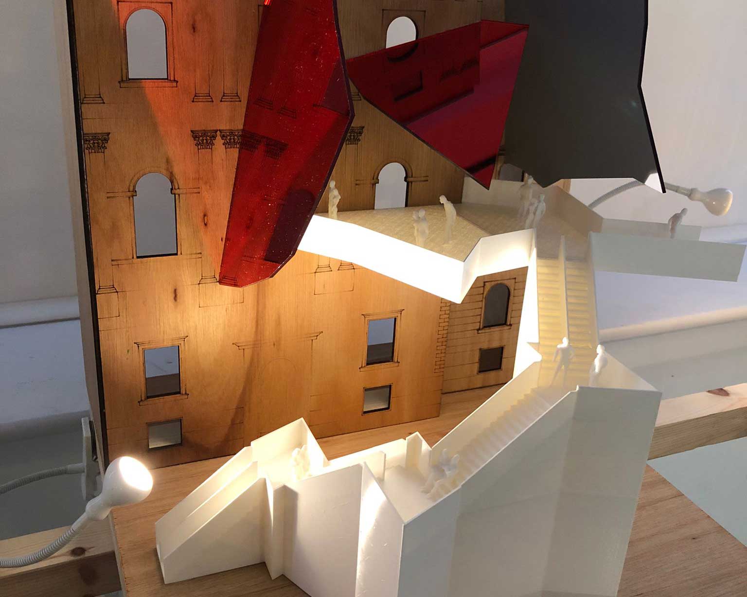 A model of Owen's Museum of Conflict.